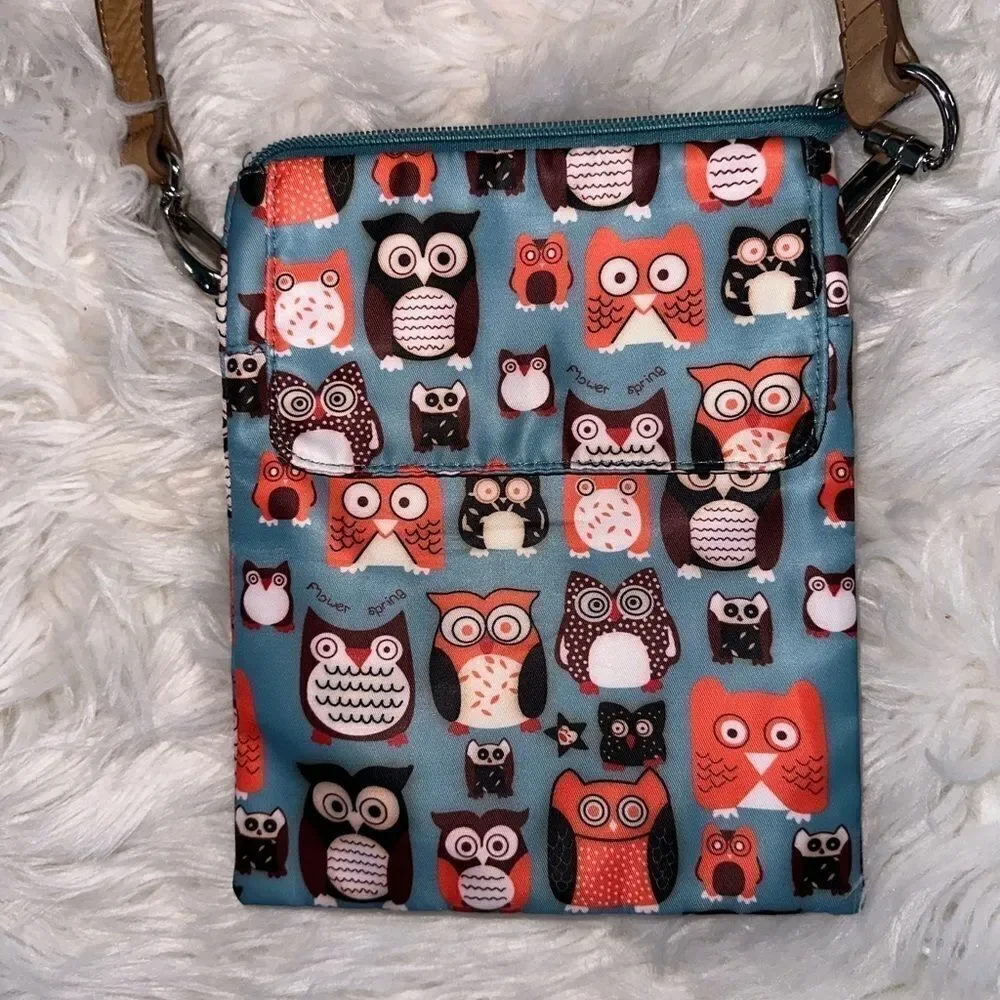 🦉 Chumbak Owl Print Crossbody Bag Adorably functional & full of pockets!